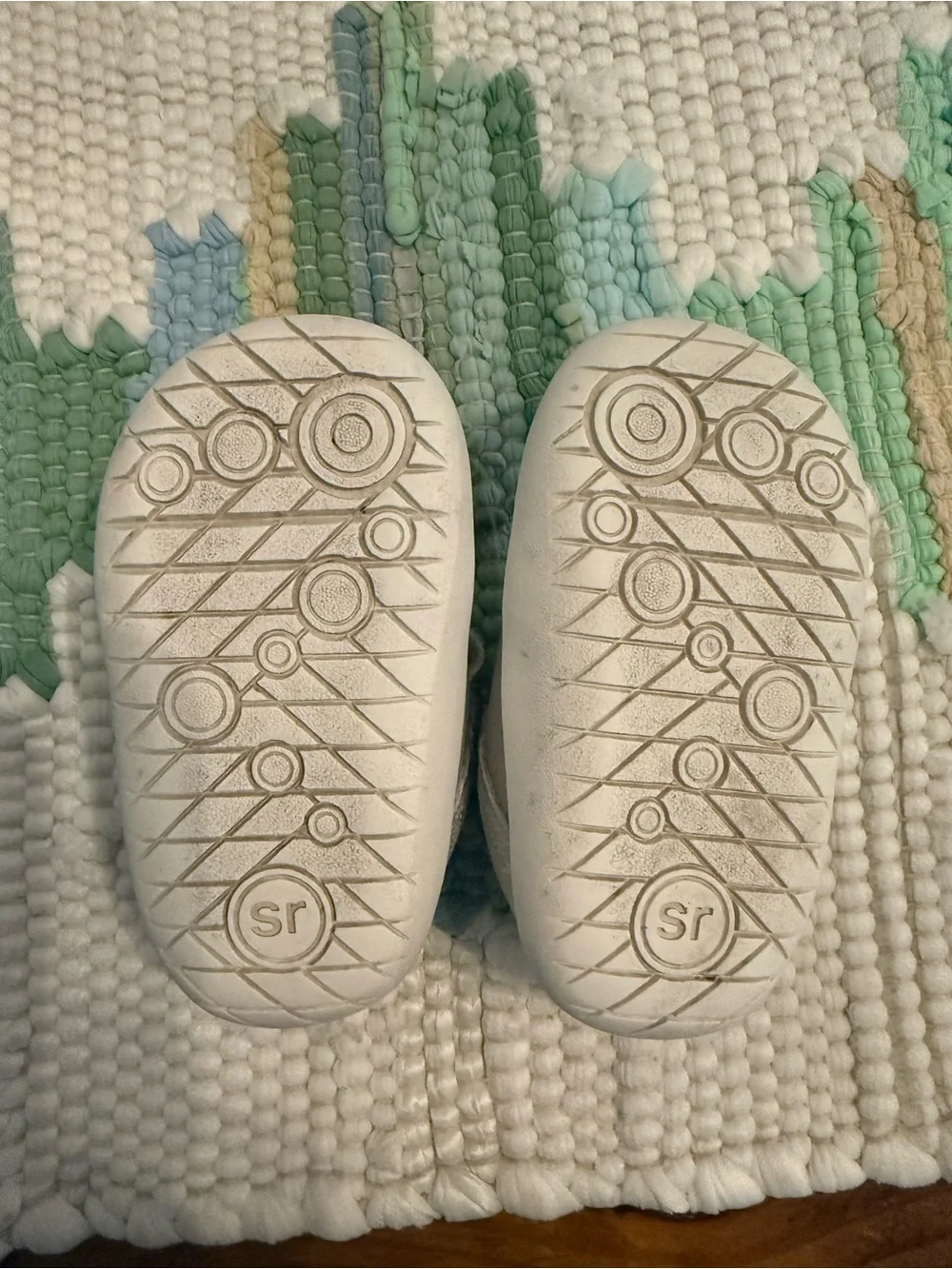 Stride Rite Silver and Pink Toddler Hook-and-Loop Sneakers